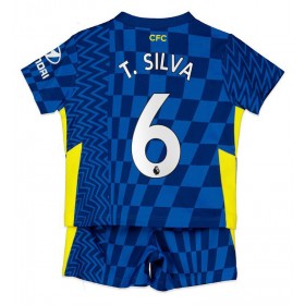 Fußballtrikots Chelsea T. Silva 6 Kinder Heimtrikotsatz 2021-2022
